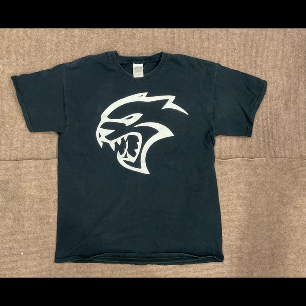 Sweet Hell cat shirt has tiny hole in a little bit of fade